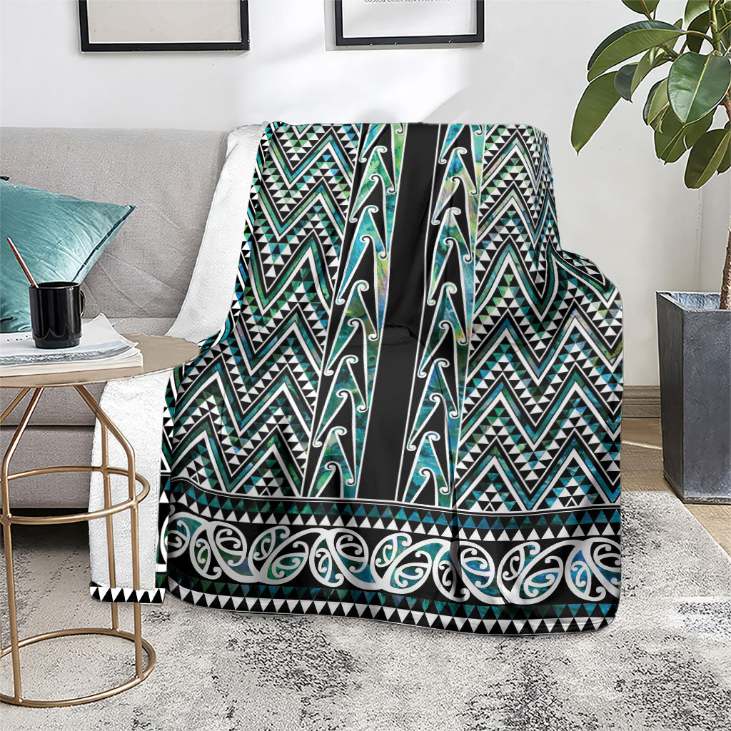 New Zealand Maori Niho Taniwha Blanket Papua Shell - Mangopare Puhoro Pattern LT9 - Polynesian Pride