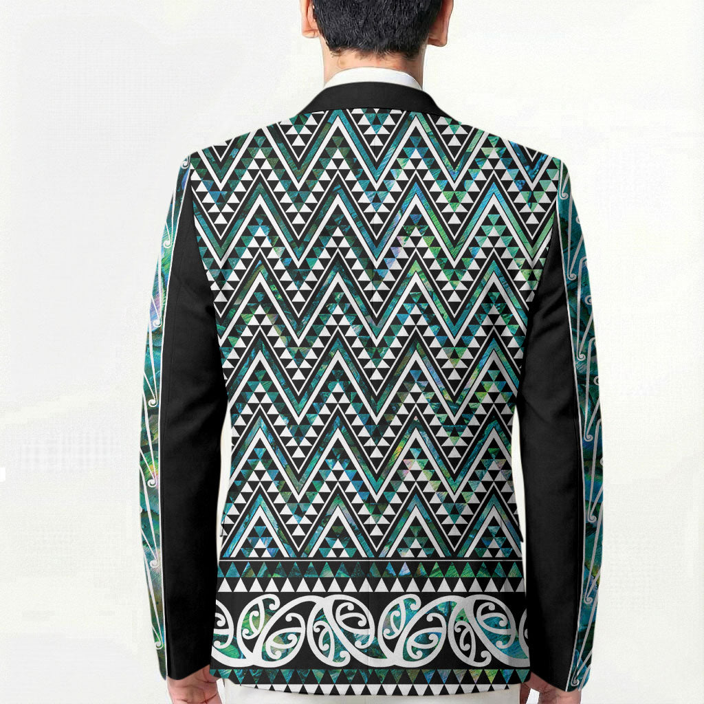 New Zealand Maori Niho Taniwha Blazer Papua Shell - Mangopare Puhoro Pattern LT9 - Polynesian Pride