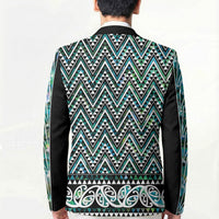 New Zealand Maori Niho Taniwha Blazer Papua Shell - Mangopare Puhoro Pattern LT9 - Polynesian Pride
