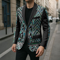 New Zealand Maori Niho Taniwha Blazer Papua Shell - Mangopare Puhoro Pattern LT9 - Polynesian Pride
