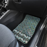 New Zealand Maori Niho Taniwha Car Mats Papua Shell - Mangopare Puhoro Pattern LT9 - Polynesian Pride
