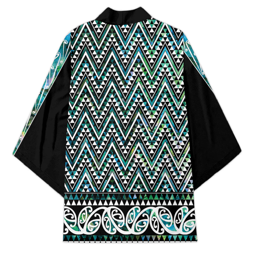 New Zealand Maori Niho Taniwha Kimono Papua Shell - Mangopare Puhoro Pattern LT9 - Polynesian Pride