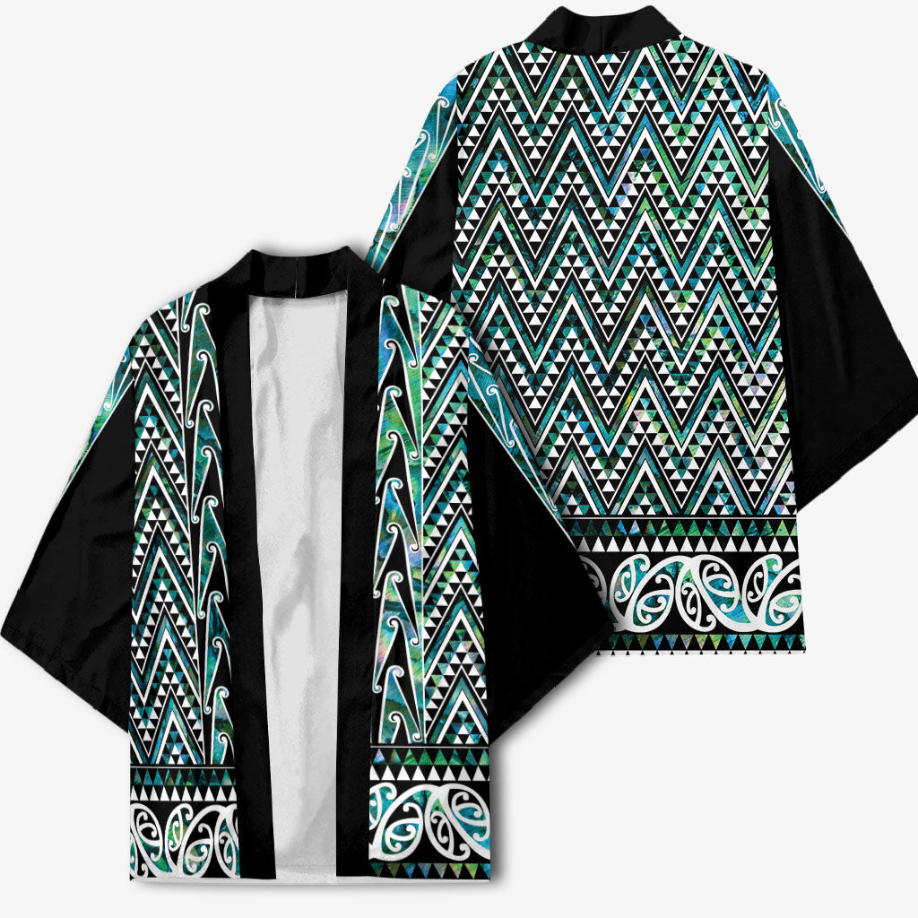 New Zealand Maori Niho Taniwha Kimono Papua Shell - Mangopare Puhoro Pattern LT9 - Polynesian Pride