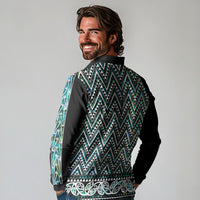 New Zealand Maori Niho Taniwha Long Sleeve Polo Shirt Papua Shell - Mangopare Puhoro Pattern LT9 - Polynesian Pride