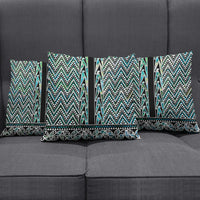 New Zealand Maori Niho Taniwha Pillow Cover Papua Shell - Mangopare Puhoro Pattern LT9 - Polynesian Pride