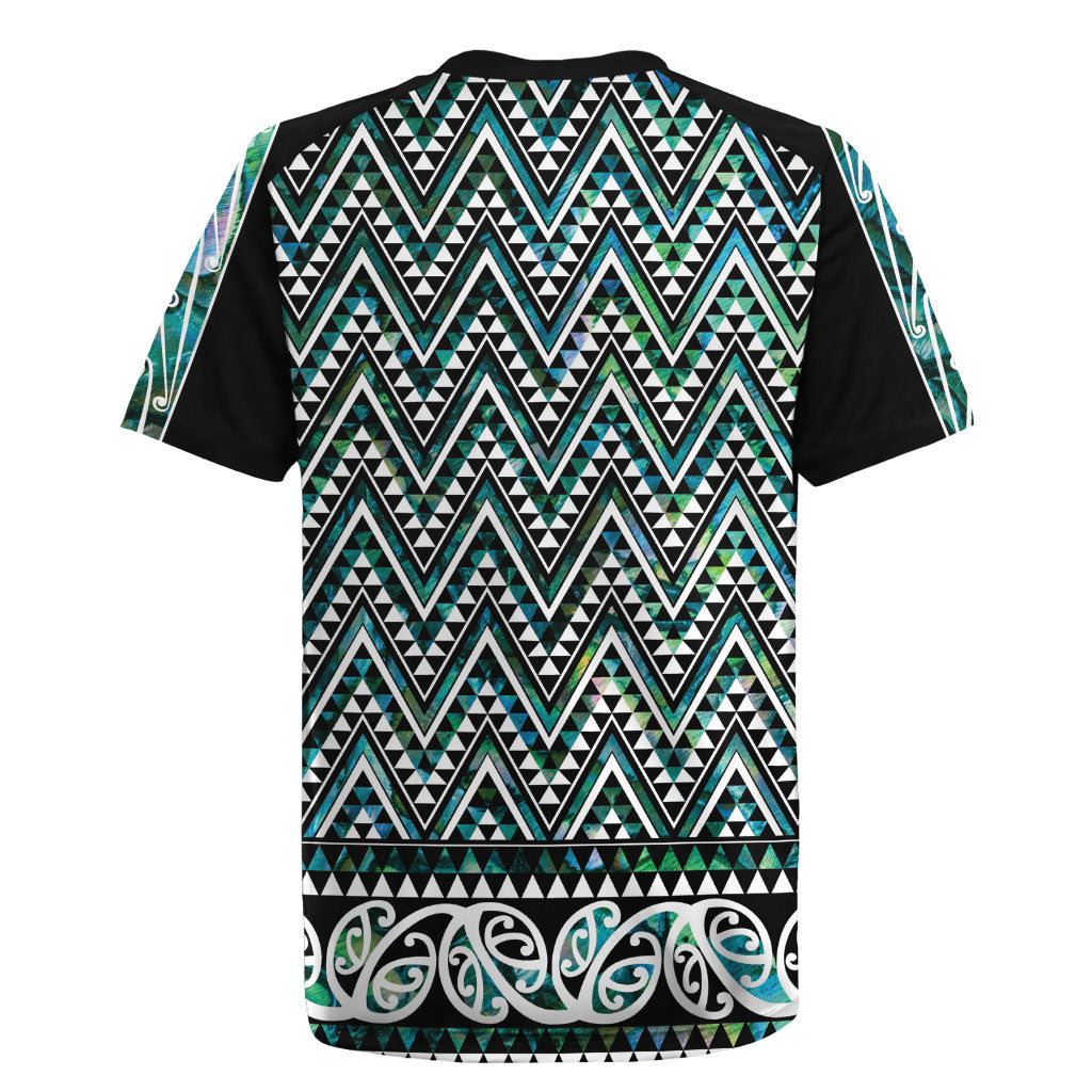 New Zealand Maori Niho Taniwha Rugby Jersey Papua Shell - Mangopare Puhoro Pattern LT9 - Polynesian Pride
