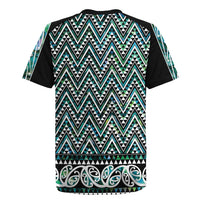 New Zealand Maori Niho Taniwha Rugby Jersey Papua Shell - Mangopare Puhoro Pattern LT9 - Polynesian Pride