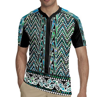 New Zealand Maori Niho Taniwha Rugby Jersey Papua Shell - Mangopare Puhoro Pattern LT9 - Polynesian Pride