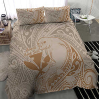 Hawaii Monk Seal and Map Bedding Set Polynesian Kanaka Maoli Beige Vibe LT9 - Polynesian Pride