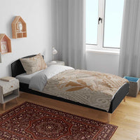 Hawaii Monk Seal and Map Bedding Set Polynesian Kanaka Maoli Beige Vibe LT9 - Polynesian Pride