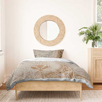 Hawaii Monk Seal and Map Bedding Set Polynesian Kanaka Maoli Beige Vibe LT9 - Polynesian Pride