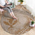 Hawaii Monk Seal and Map Round Carpet Polynesian Kanaka Maoli Beige Vibe