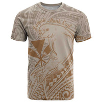 Hawaii Monk Seal and Map T Shirt Polynesian Kanaka Maoli Beige Vibe LT9 Beige - Polynesian Pride