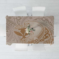 Hawaii Monk Seal and Map Tablecloth Polynesian Kanaka Maoli Beige Vibe LT9 Beige - Polynesian Pride