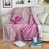 Hawaii Monk Seal and Map Blanket Polynesian Kanaka Maoli Pink Vibe LT9 Pink - Polynesian Pride