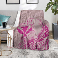 Hawaii Monk Seal and Map Blanket Polynesian Kanaka Maoli Pink Vibe LT9 - Polynesian Pride