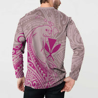 Hawaii Monk Seal and Map Button Sweatshirt Polynesian Kanaka Maoli Pink Vibe LT9 - Polynesian Pride