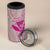 Hawaii Monk Seal and Map 4 in 1 Can Cooler Tumbler Polynesian Kanaka Maoli Pink Vibe