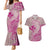 Hawaii Monk Seal and Map Couples Matching Mermaid Dress and Hawaiian Shirt Polynesian Kanaka Maoli Pink Vibe