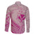 Hawaii Monk Seal and Map Family Matching Long Sleeve Bodycon Dress and Hawaiian Shirt Polynesian Kanaka Maoli Pink Vibe