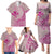 Hawaii Monk Seal and Map Family Matching Puletasi and Hawaiian Shirt Polynesian Kanaka Maoli Pink Vibe