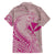 Hawaii Monk Seal and Map Family Matching Short Sleeve Bodycon Dress and Hawaiian Shirt Polynesian Kanaka Maoli Pink Vibe