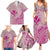 Hawaii Monk Seal and Map Family Matching Summer Maxi Dress and Hawaiian Shirt Polynesian Kanaka Maoli Pink Vibe