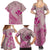 Hawaii Monk Seal and Map Family Matching Summer Maxi Dress and Hawaiian Shirt Polynesian Kanaka Maoli Pink Vibe