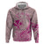 Hawaii Monk Seal and Map Hoodie Polynesian Kanaka Maoli Pink Vibe