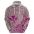 Hawaii Monk Seal and Map Hoodie Polynesian Kanaka Maoli Pink Vibe