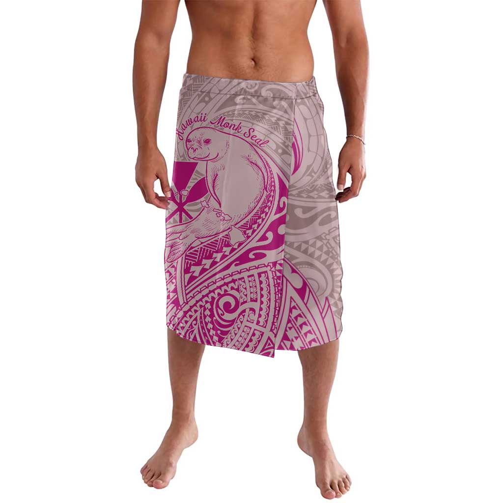 Hawaii Monk Seal and Map Lavalava Polynesian Kanaka Maoli Pink Vibe