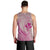 Hawaii Monk Seal and Map Men Tank Top Polynesian Kanaka Maoli Pink Vibe