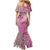 Hawaii Monk Seal and Map Mermaid Dress Polynesian Kanaka Maoli Pink Vibe