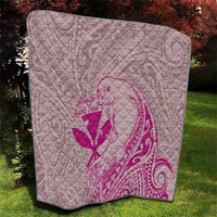 Hawaii Monk Seal and Map Quilt Polynesian Kanaka Maoli Pink Vibe LT9 - Polynesian Pride
