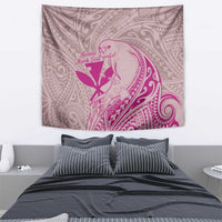 Hawaii Monk Seal and Map Tapestry Polynesian Kanaka Maoli Pink Vibe LT9 - Polynesian Pride
