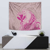 Hawaii Monk Seal and Map Tapestry Polynesian Kanaka Maoli Pink Vibe LT9 - Polynesian Pride