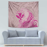 Hawaii Monk Seal and Map Tapestry Polynesian Kanaka Maoli Pink Vibe LT9 - Polynesian Pride