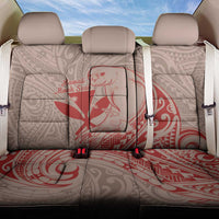 Hawaii Monk Seal and Map Back Car Seat Cover Polynesian Kanaka Maoli Red Vibe LT9 One Size Red - Polynesian Pride