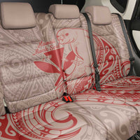 Hawaii Monk Seal and Map Back Car Seat Cover Polynesian Kanaka Maoli Red Vibe LT9 - Polynesian Pride