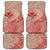 Hawaii Monk Seal and Map Car Mats Polynesian Kanaka Maoli Red Vibe