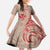 Hawaii Monk Seal and Map Family Matching Long Sleeve Bodycon Dress and Hawaiian Shirt Polynesian Kanaka Maoli Red Vibe