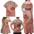 Hawaii Monk Seal and Map Family Matching Off Shoulder Maxi Dress and Hawaiian Shirt Polynesian Kanaka Maoli Red Vibe