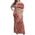 Hawaii Monk Seal and Map Family Matching Off Shoulder Maxi Dress and Hawaiian Shirt Polynesian Kanaka Maoli Red Vibe