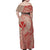 Hawaii Monk Seal and Map Family Matching Off Shoulder Maxi Dress and Hawaiian Shirt Polynesian Kanaka Maoli Red Vibe