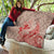 Hawaii Monk Seal and Map Quilt Polynesian Kanaka Maoli Red Vibe