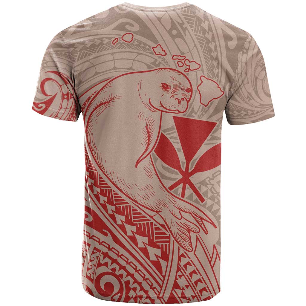 Hawaii Monk Seal and Map T Shirt Polynesian Kanaka Maoli Red Vibe LT9 - Polynesian Pride
