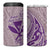 Hawaii Monk Seal and Map 4 in 1 Can Cooler Tumbler Polynesian Kanaka Maoli Violet Vibe