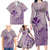 Hawaii Monk Seal and Map Family Matching Long Sleeve Bodycon Dress and Hawaiian Shirt Polynesian Kanaka Maoli Violet Vibe