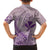 Hawaii Monk Seal and Map Family Matching Off Shoulder Maxi Dress and Hawaiian Shirt Polynesian Kanaka Maoli Violet Vibe