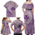 Hawaii Monk Seal and Map Family Matching Off Shoulder Maxi Dress and Hawaiian Shirt Polynesian Kanaka Maoli Violet Vibe